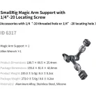 SmallRig 6317 Magic Arm Support with 1/4"-20 Locating Screw