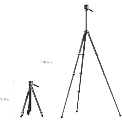 SmallRig 5885 Portable Carbon Fiber Tripod for Action Cameras