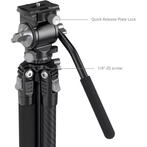 SmallRig 5885 Portable Carbon Fiber Tripod for Action Cameras