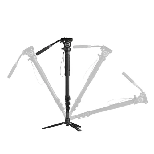 SmallRig 6623 Carbon Fiber Monopod (4 sections) with Videohead	(6623)