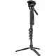SmallRig 6624 Aluminium Monopod (5 sections) with Videohead (6624)