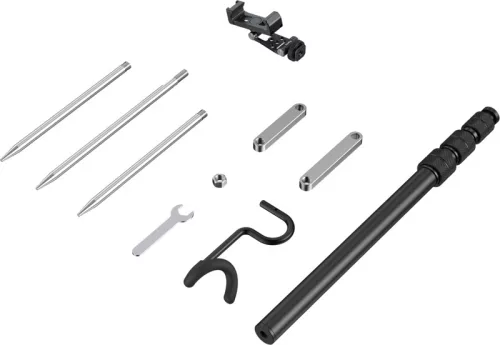 SmallRig 6528 Monopod with Triple Ground Spikes and Phone Support with Cold Shoe Mount