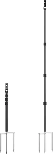 SmallRig 6528 Monopod with Triple Ground Spikes and Phone Support with Cold Shoe Mount