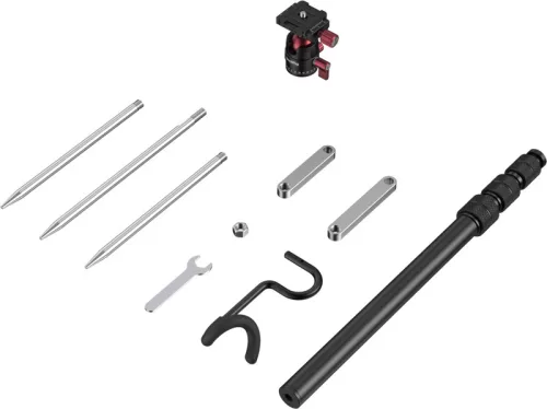 SmallRig 6397 Monopod with Triple Ground Spikes and Panoramic Ball Head with Arca-Swiss Plate