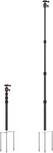 SmallRig 6397 Monopod with Triple Ground Spikes and Panoramic Ball Head with Arca-Swiss Plate