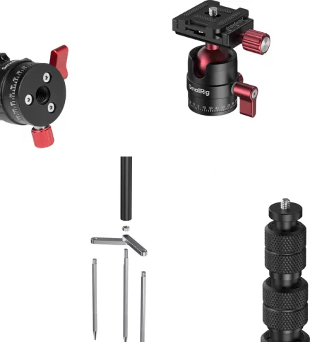 SmallRig 6397 Monopod with Triple Ground Spikes and Panoramic Ball Head with Arca-Swiss Plate