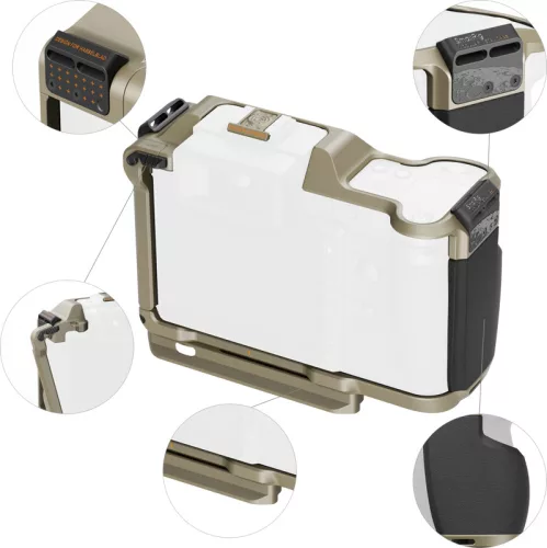 SmallRig 5928 Modular Metal Cage for Hasselblad X2D II 100C / X2D 100C (Tundra Green)