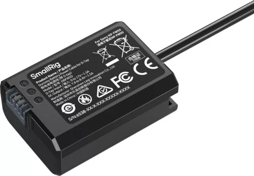 SmallRig 6538 Dummy Battery Power Cable for D-Tap for Sony NP-FW50