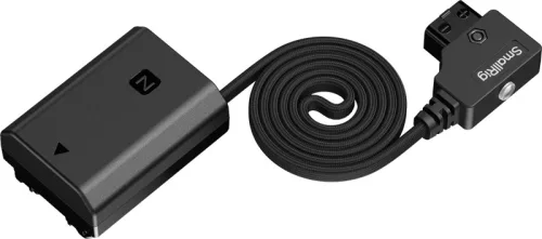 SmallRig 6411 Attachable Self-Coiling Dummy Battery Power Cable D-Tap to NP-FZ100