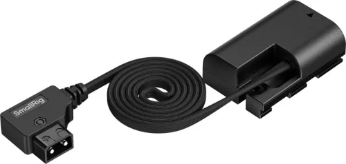 SmallRig 6413 Attachable Self-Coiling Dummy Battery Power Cable D-Tap to LP-E6P