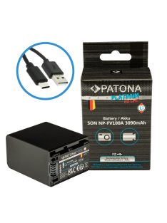   PATONA NP-FV100 PREMIUM akkumulátor (3.090mAh) (USB-C) (for Sony) (1395)