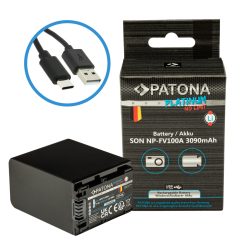   PATONA NP-FV100 PREMIUM akkumulátor (3.090mAh) (USB-C) (for Sony) (1395)