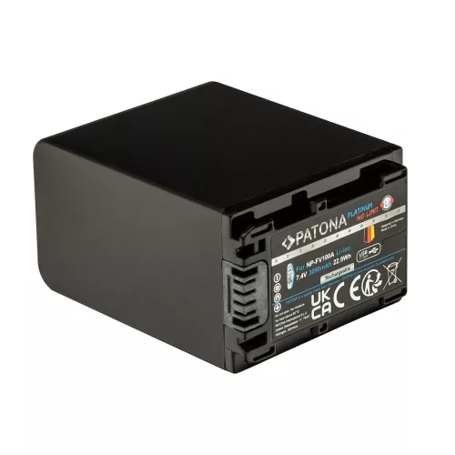 PATONA NP-FV100 PREMIUM akkumulátor (3.090mAh) (USB-C) (for Sony) (1395)
