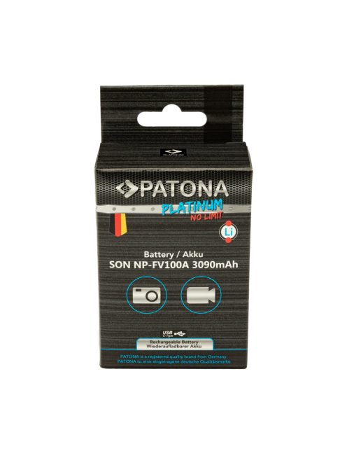 PATONA NP-FV100 PREMIUM akkumulátor (3.090mAh) (USB-C) (for Sony) (1395)