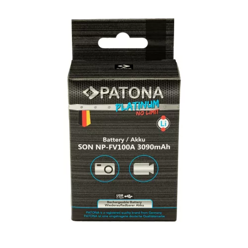 PATONA NP-FV100 PREMIUM akkumulátor (3.090mAh) (USB-C) (for Sony) (1395)