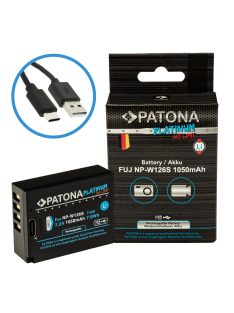   PATONA NP-W126S PLATINUM akkumulátor (1.050mAh) (USB-C) (for FUJI) (1397)