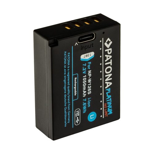 PATONA NP-W126S PLATINUM akkumulátor (1.050mAh) (USB-C) (for FUJI) (1397)