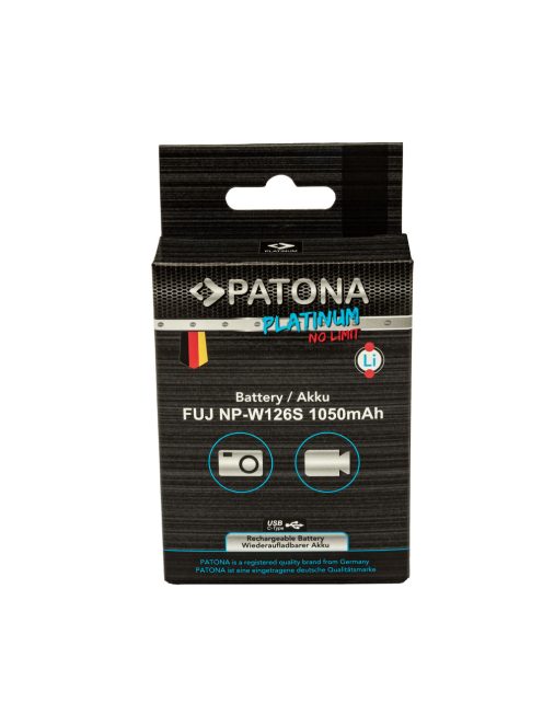 PATONA NP-W126S PLATINUM akkumulátor (1.050mAh) (USB-C) (for FUJI) (1397)