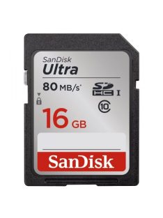SanDisk SDHC Ultra kártya - 16 GB, 80MB/s