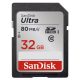 SanDisk SDHC Ultra kártya - 32 GB, 80MB/s