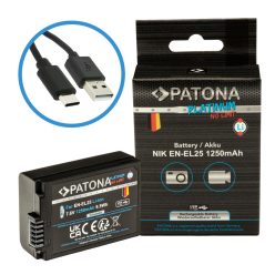   PATONA EN-EL25 PLATINUM akkumulátor (1.250mAh) (USB-C) (for Nikon Z30, Z50, Z fc)