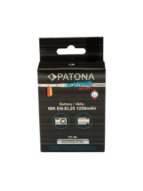 PATONA EN-EL25 PLATINUM akkumulátor (1.250mAh) (USB-C) (for Nikon Z30, Z50, Z fc)