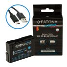 PATONA EN-EL14 PLATINUM akkumulátor (1.030mAh) (USB-C) (for Nikon) (1400)