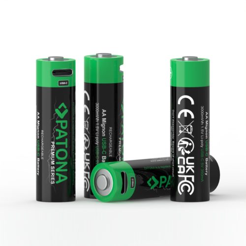 PATONA AA PREMIUM akkumulátor (USB-C) (2.000mAh) (4db) (1410)