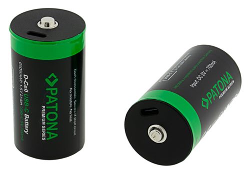 PATONA D (góliát) (LR20) PREMIUM akkumulátor (USB-C) (4.000mAh) (2db) (1412)