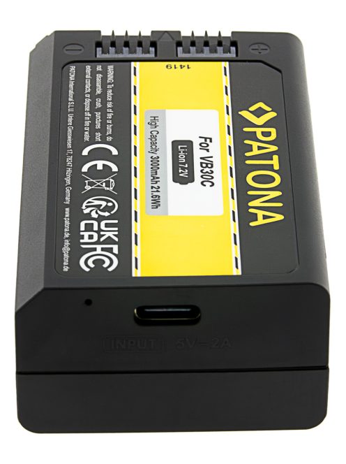 PATONA VB30C STANDARD akkumulátor (for GODOX) (3.000mAh) (1419)