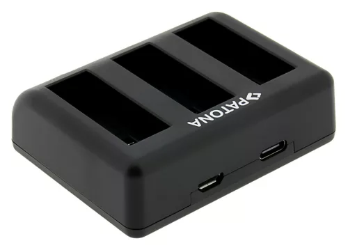 PATONA TRIPLE akkumulátor töltő (tripla) (for DJI Osmo Action 3 // Action 4) (1422)