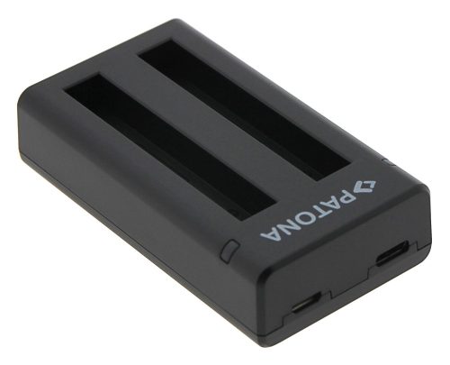 PATONA DUAL akkumulátor töltő (dupla) (for Insta360 ONE X2) (USB-C + micro USB) (1457)