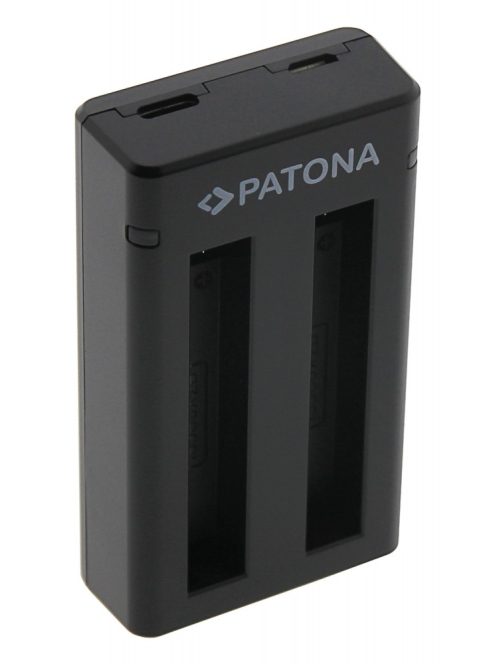 PATONA DUAL akkumulátor töltő (dupla) (for Insta360 ONE X2) (USB-C + micro USB) (1457)