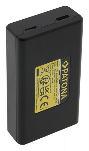 PATONA DUAL akkumulátor töltő (dupla) (for Insta360 ONE X2) (USB-C + micro USB) (1457)
