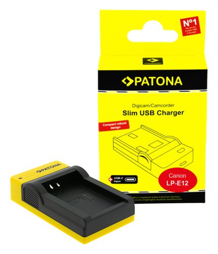 PATONA LC-E12 (USB-C) akkumulátor töltő (for LP-E12)