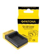 PATONA DMW-BTC12E Slim micro-USB akkumulátor töltő (for Panasonic DMW-BLG10) (151655)