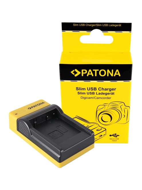 PATONA DMW-BTC12E Slim micro-USB akkumulátor töltő (for Panasonic DMW-BLG10) (151655)