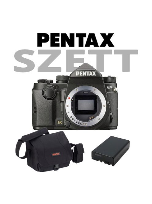 Pentax KP váz + DSLR táska + 1db akkumulátor - (black) KIT