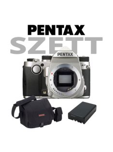   Pentax KP váz + DSLR táska + 1db akkumulátor - (silver) KIT
