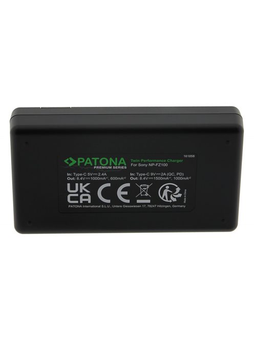PATONA Premium Twin Performance PD akkumulátor töltő (for Sony NP-FZ100) (161858)