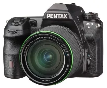Pentax K-3 II váz + Pentax DA 18-135mm /3.5-5.6 WR kit (fekete)