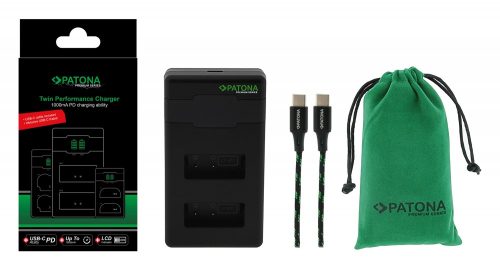 PATONA Premium Twin Performance PD akkumulátor töltő (for Canon LP-E17) (161939)