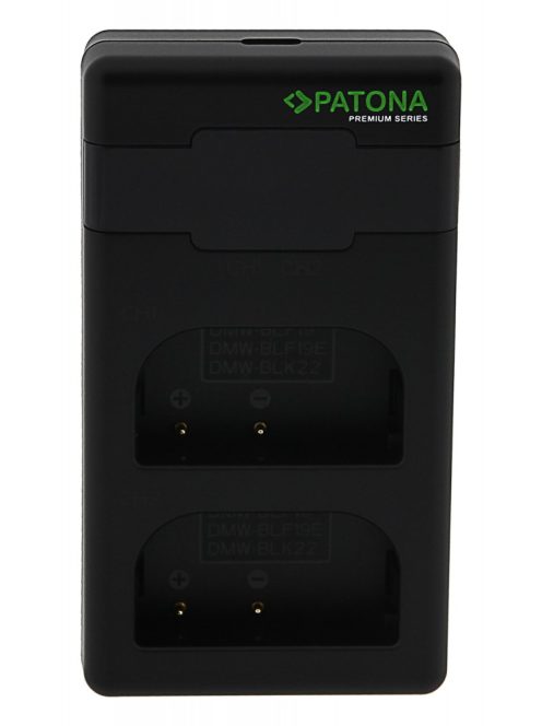 PATONA Premium Twin Performance PD akkumulátor töltő (for Panasonic DMW-BLF19, DMW-BLK22) (161942)