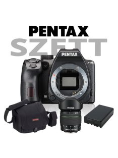   Pentax K-70 váz + SMC DA 18-55mm + DSLR táska + 1db akkumulátor - (black) KIT