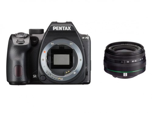 Pentax K-70 fekete váz + HD DA 18-50mm WR objektív