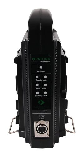 PATONA V-Mount PREMIUM DUAL akkumulátortöltő (+4-Pin XLR kábellel) (1681)