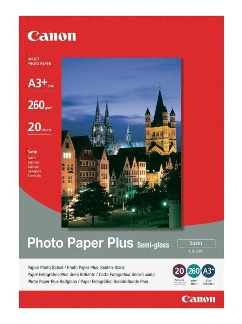 Canon SG-201 Photo Paper Plus (Semi-gloss) (A3+) (20 lap) (1686B032)