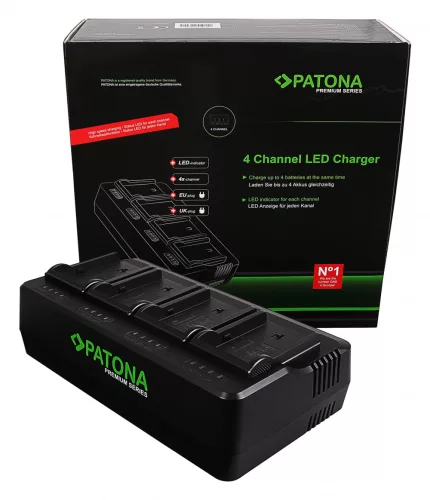 PATONA Premium 4-fold Charger (for Sony NP-F akkumulátor) (1692)