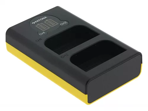 PATONA DUAL akkumulátor töltő (dupla) (for Olympus BLX-1) (1713)