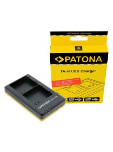   PATONA DUAL akkumulátor töltő (dupla) (for ARLO A-7A) (USB-C + micro USB) (1715)